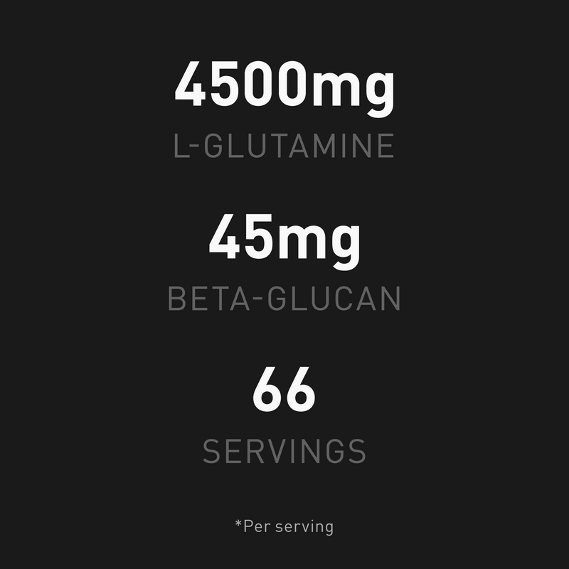 La récupération de Glutamine 300g, 37 portions